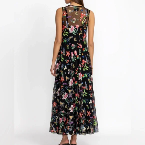 Johnny Was Emilda Mesh Dress Size XL - Picture 6 of 7